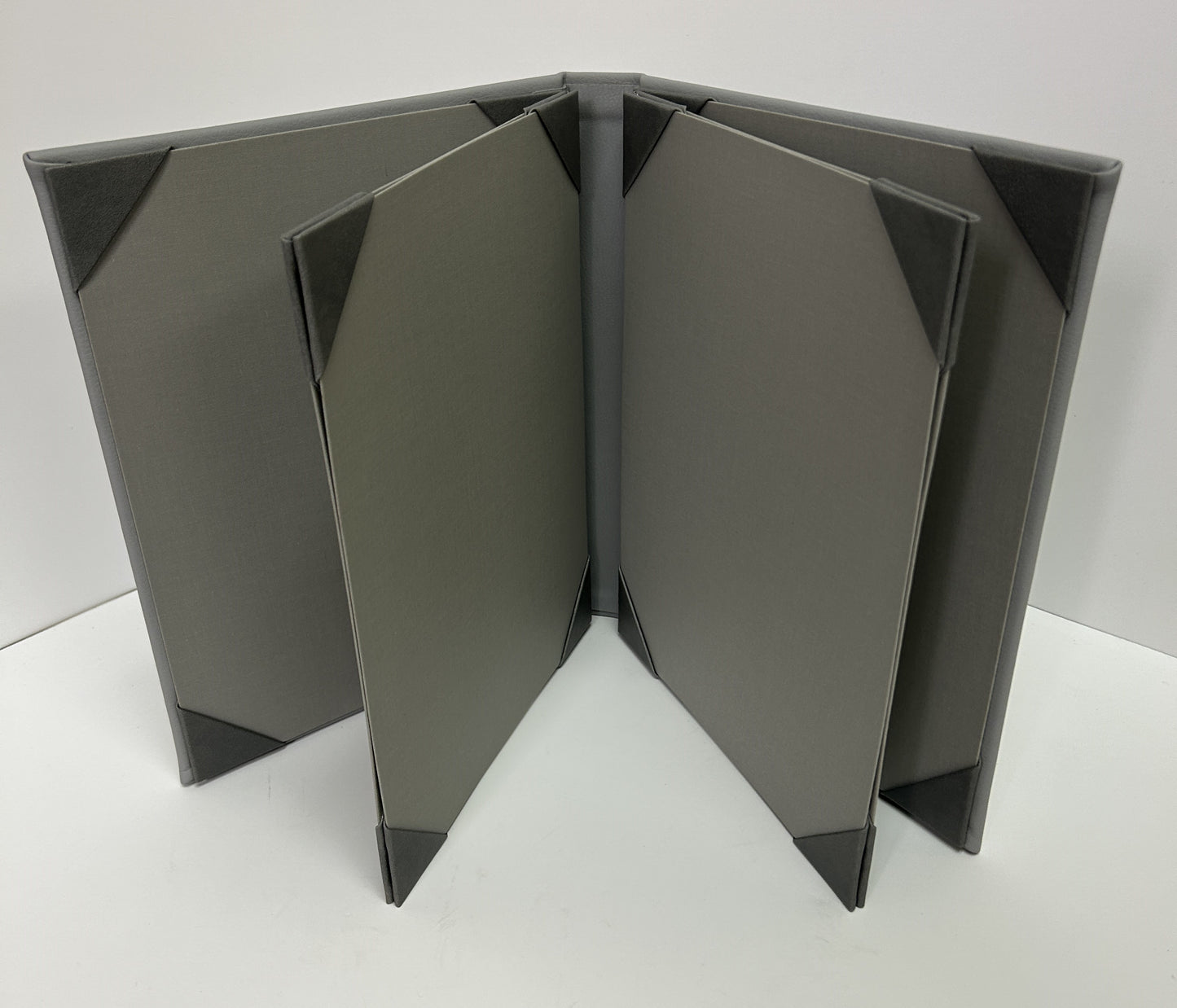 Two Panel 6-view Casebound Menu Cover & Holder | 5 Pack