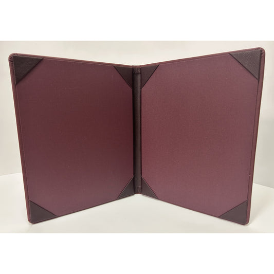 Two Panel 2-View Casebound Menu Cover & Holder | 10 Pack