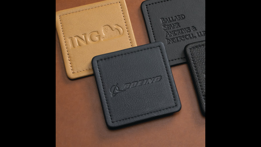 Custom Made Leather Coasters – Polar Leather