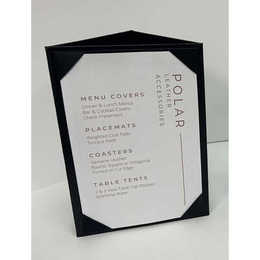 3 View Table Tents | Tabletop Menu Displays | 5-pack