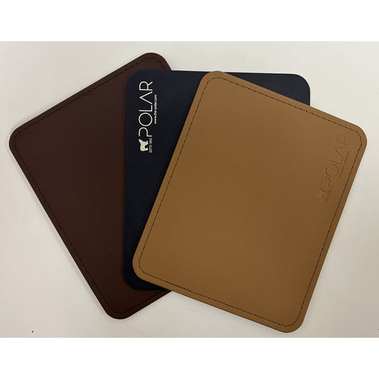 Premium Faux Leather Desk Mouse Pads |  6 Pack