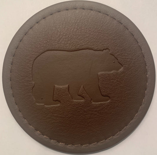 Premium Turned Edge Coasters | Polar Leather | 10 Pack