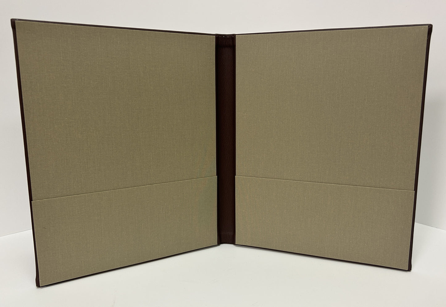 Custom Leather Presentation Pocket Folders