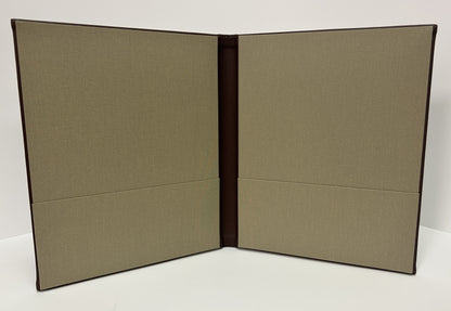 Custom Leather Presentation Pocket Folders