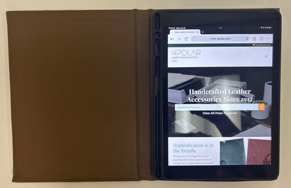 Personalized Leather Bound Tablet & iPad Cover