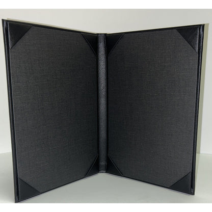 Two Panel 2-View Casebound Menu Cover & Holder | 10 Pack