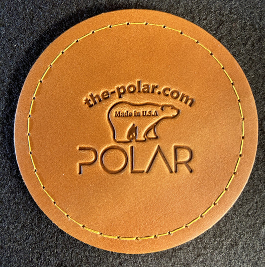 Natural Leather Coasters | 10 Pack