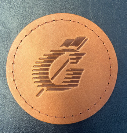 Natural Leather Coasters | 10 Pack