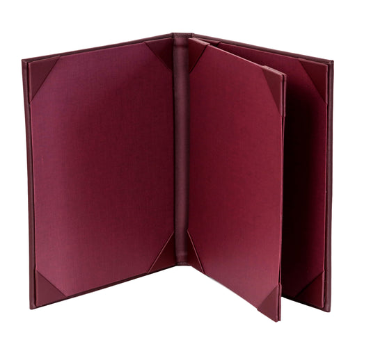 Two Panel 4-view Casebound Menu Cover  | 5 Pack
