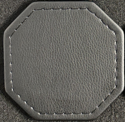 Premium Turned Edge Coasters | Polar Leather | 10 Pack